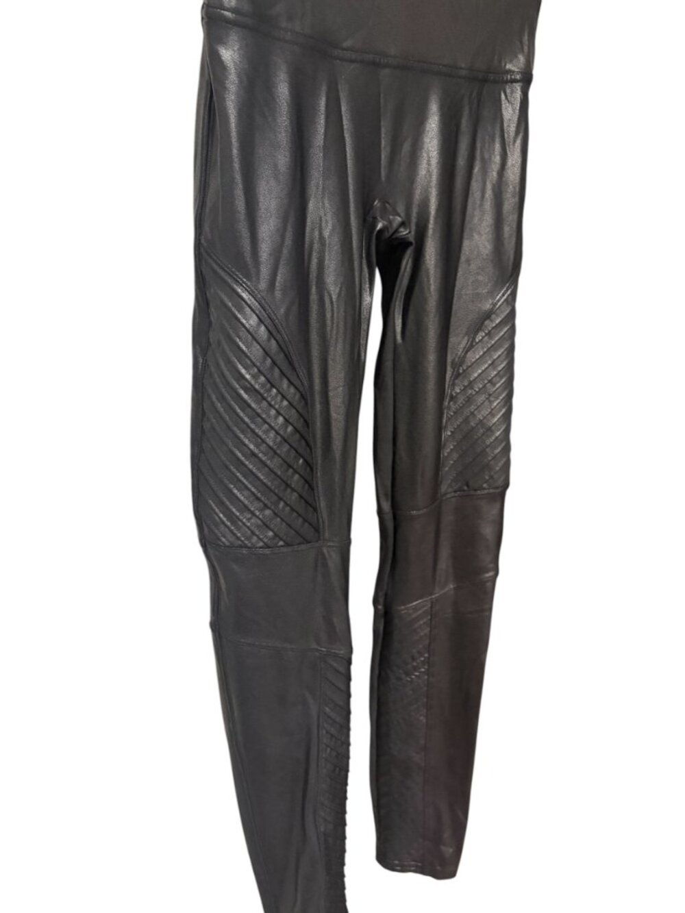 Spanx Faux Leather Moto Leggings - Picture 4 of 9